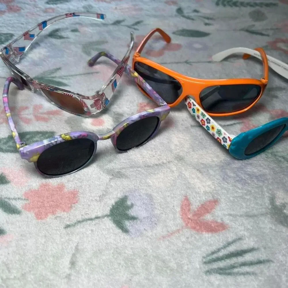 Vintage Y2K Kids Sunglasses Lot of 4 - Kidcore Coquette Retro 90s 2000s Summer